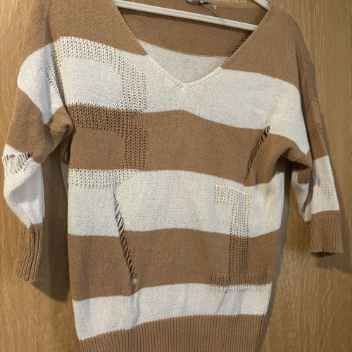 Guess knitted sweater used, beige brown, size S