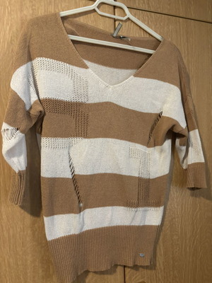 Guess knitted sweater used, beige brown, size S