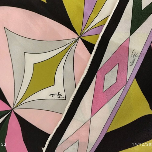 Emilio Pucci silk scarf multicolor like new vintage