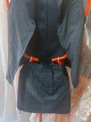 Paranoia skirt and vest set Medium like new, black