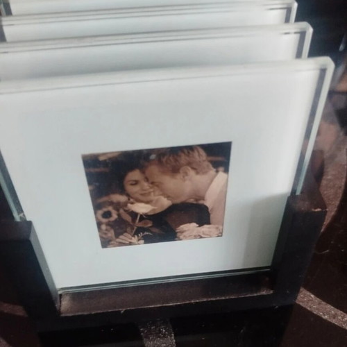 Glass coasters used in Andreas homestores case