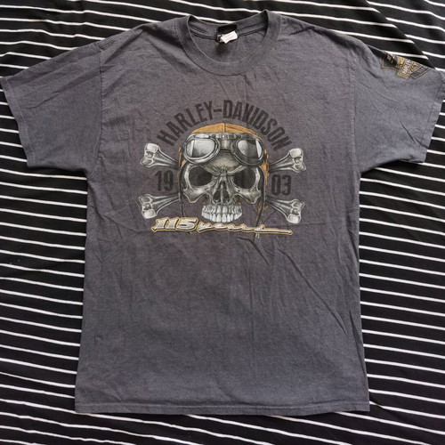Harley Davidson tshirt like new, size L, gray