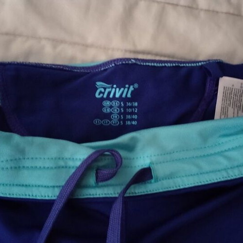 Sports Capri Leggings used, blue, size S