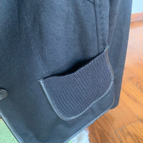 Black jacket used, wool with cashmere, size 48 Italian