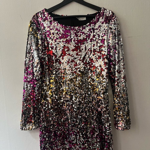 Sequin dress no L like new, multicolored