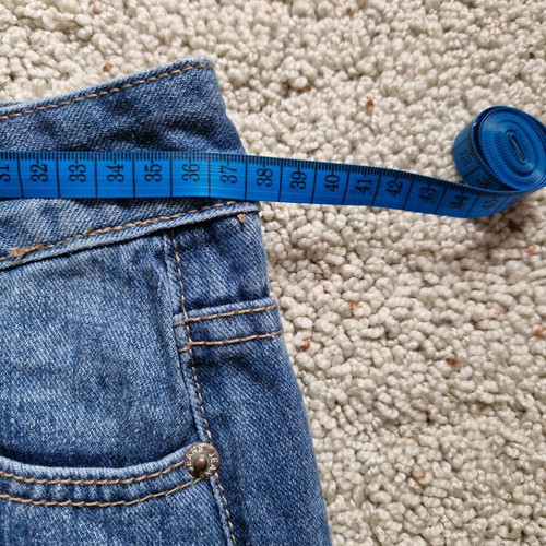 High-waist push up skirt blue new, size M