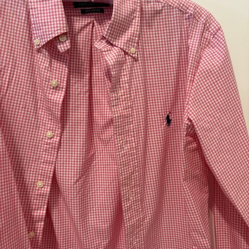 Ralph Lauren pink shirt small, like new, men's and women's medium fit