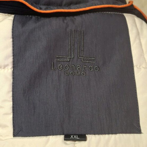 Leonardo Uomo men's jacket XXL navy blue with removable lining like new