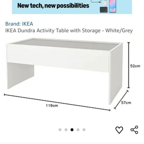 Dundra activity table by Ikea