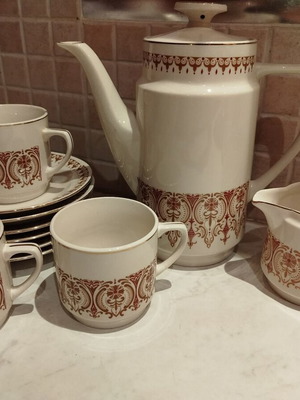 Vintage porcelain tea and coffee serving set like new