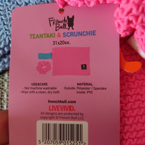 French Bull toiletry bag new, pink and turquoise