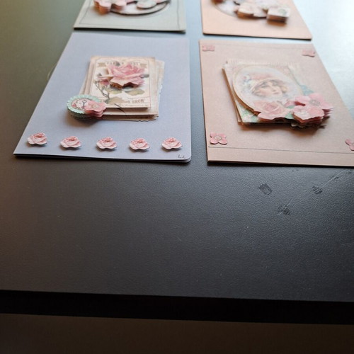 Handmade 3D greeting cards with envelope