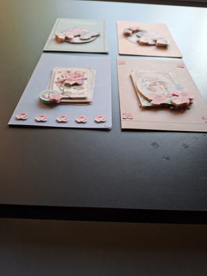 Handmade 3D greeting cards with envelope