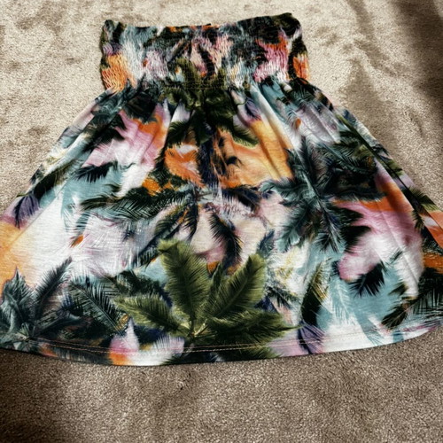 Pimkie women's bustier with tropical print like new