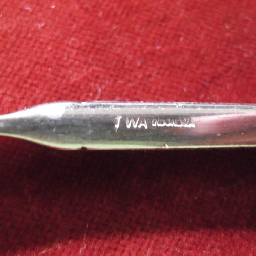 Vintage Mid Century Basketweave Knife TWA Trans World Airlines used