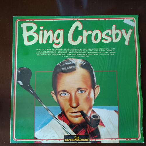 Bing Crosby The Entertainers LP vinyl like new, 1987 Italian edition