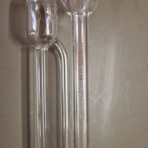 Viscometer tube refurbished for fluid viscosity measurement