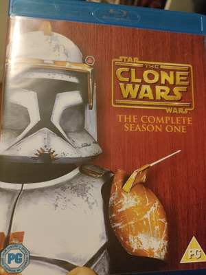 Star Wars Clone Wars Season One Blu-Ray like new, English subtitles