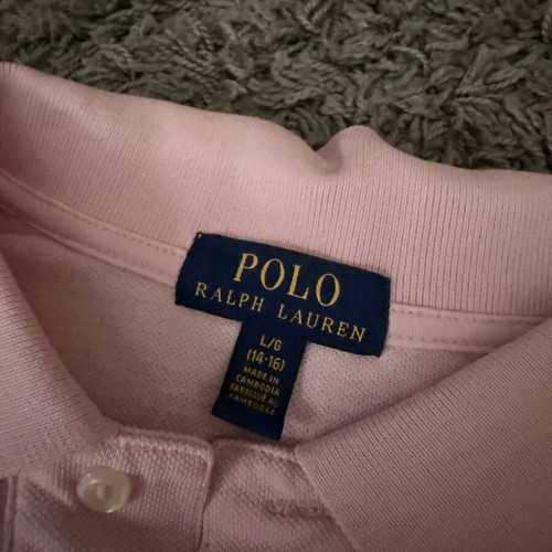 Polo Ralph Lauren polo shirt and t-shirt like new, size L, gray and pink