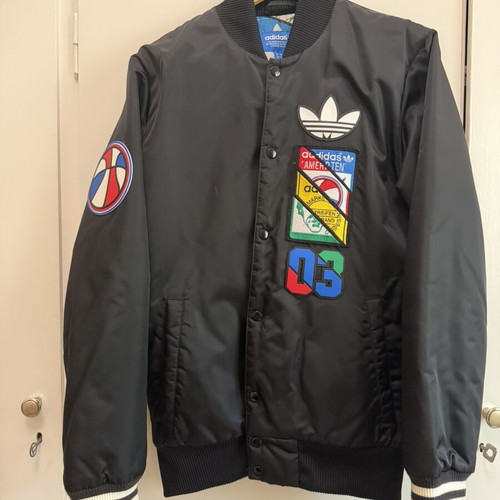 Adidas Original bomber jacket like new, size small, black