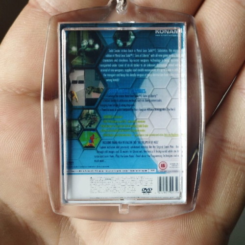 Metal Gear Solid 2 Substance PlayStation 2 Acrylic Keychain new