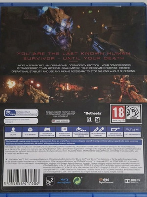 Doom VFR PS4 game used