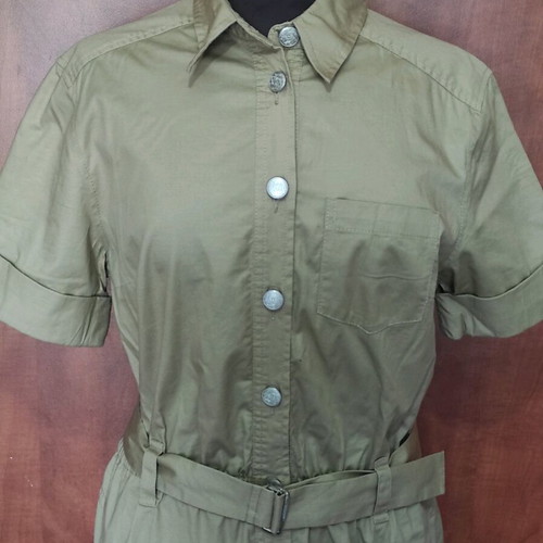 Little Island Heritage Shirt Dress like new, beige, size Medium