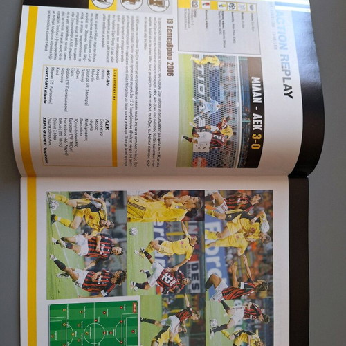 Match program 2006 AEK vs Anderlecht like new