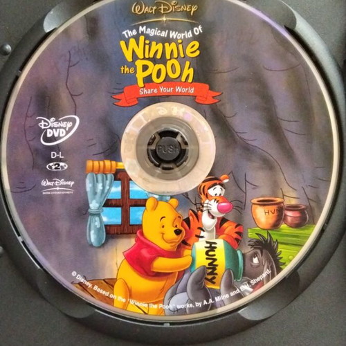 Winnie the Pooh DVDs used, dubbed with Greek subtitles, set of 2