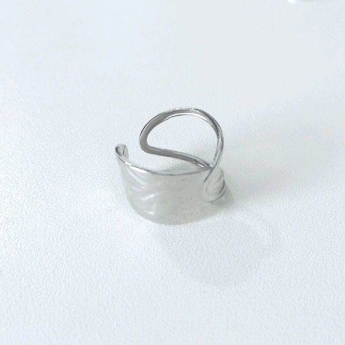 Stainless steel ring like new, silver