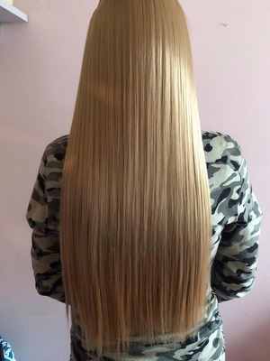 Hair extension new, 100g with 5 tic-tac clips