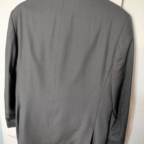 Rococo black groom suit with subtle pinstripe, like new, size 52