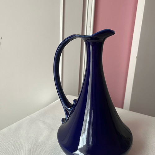 Vintage Γαλλική Κανάτα Μπλε Κοβάλτιο 23cm σαν καινούργια