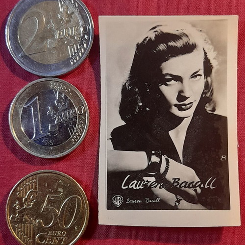Lauren Bacall vintage collectible movie card 8