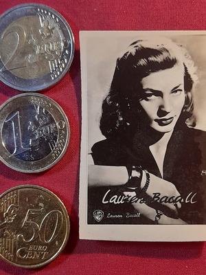 Lauren Bacall vintage collectible movie card 8