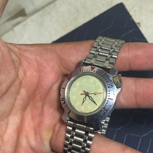 Vostok Boctok 17 Jewels Mechanical Vintage Diver Watch used, USSR