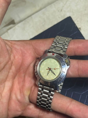 Vostok Boctok 17 Jewels Mechanical Vintage Diver Watch used, USSR