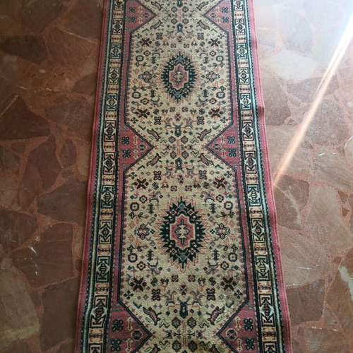 Vintage Egyptian rug used, 1970s, runner 2.00m x 75cm