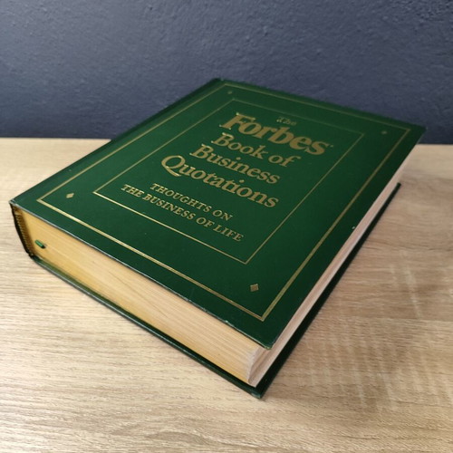 The Forbes Book of Business Quotations luxury edition 1997 like new