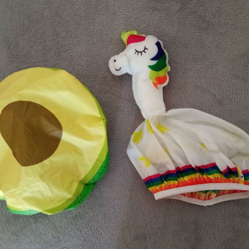 Hair Mask Caps used, set of 3 with avocado, unicorn, coconut