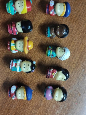 Small decorative figures like new, set of 10 pieces