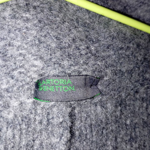 Wool cardigan Benetton new, gray, size XL