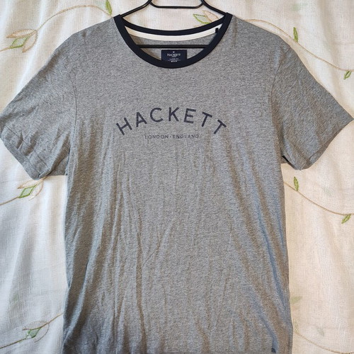 Hackett London T-shirt size M like new, grey marl cotton