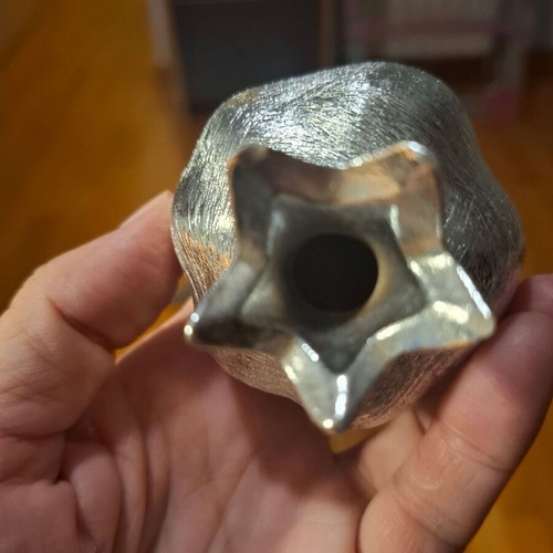 Metal decorative pomegranate silver handmade