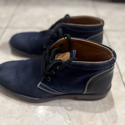 Raymont suede ankle boots used, blue, size 43