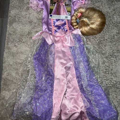 Στολή Rapunzel ν. 7-9 σαν καινούργιο με περούκα και στέμμα