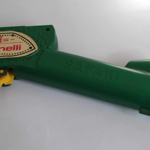 Benelli Rifle Space friction gun used, Greek plastic toy from 70s
