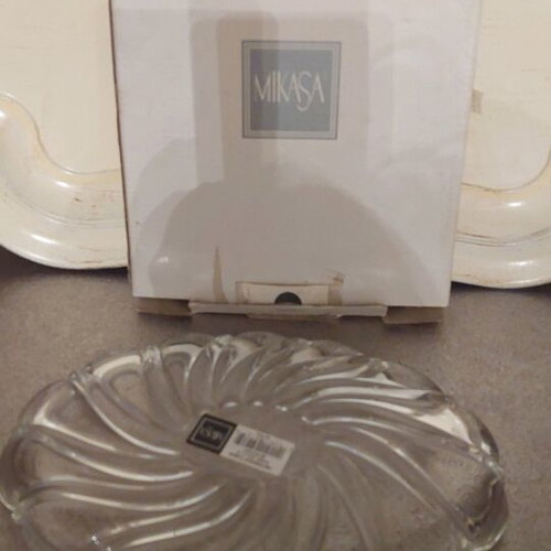 Mikasa crystal plate-bowl new, made in Germany
