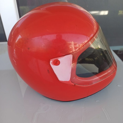 Kiwi vintage classic full-face motorcycle helmet used, 80's Gardelis