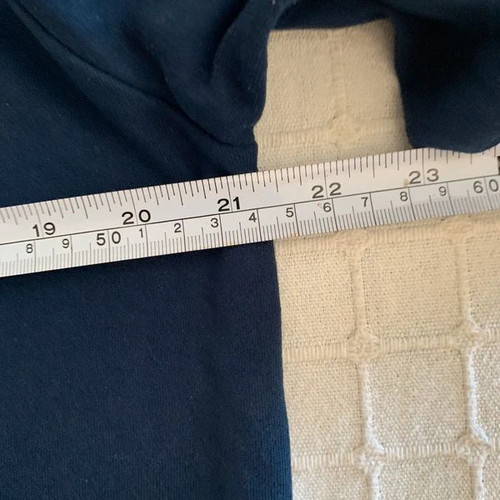 Comfort long sleeve sweater L, black and blue